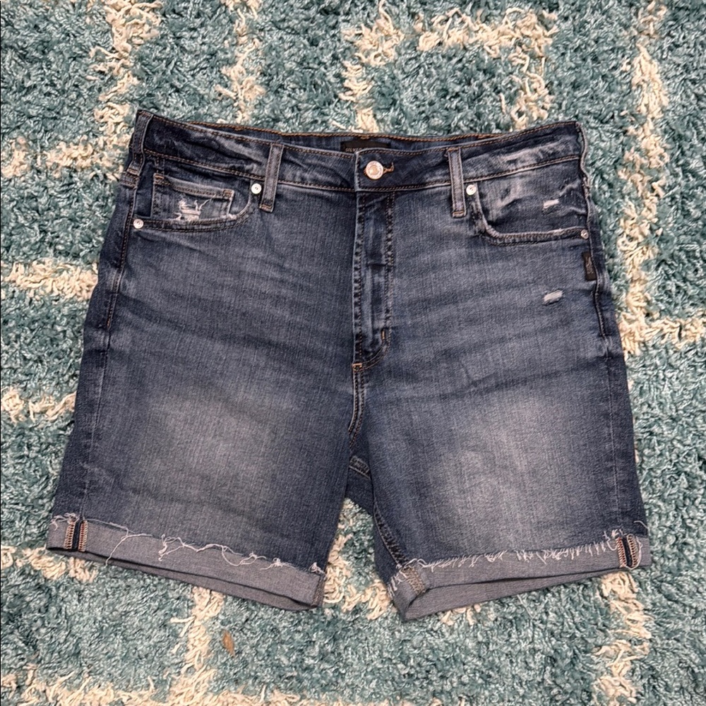 Women's Distressed Denim Shorts